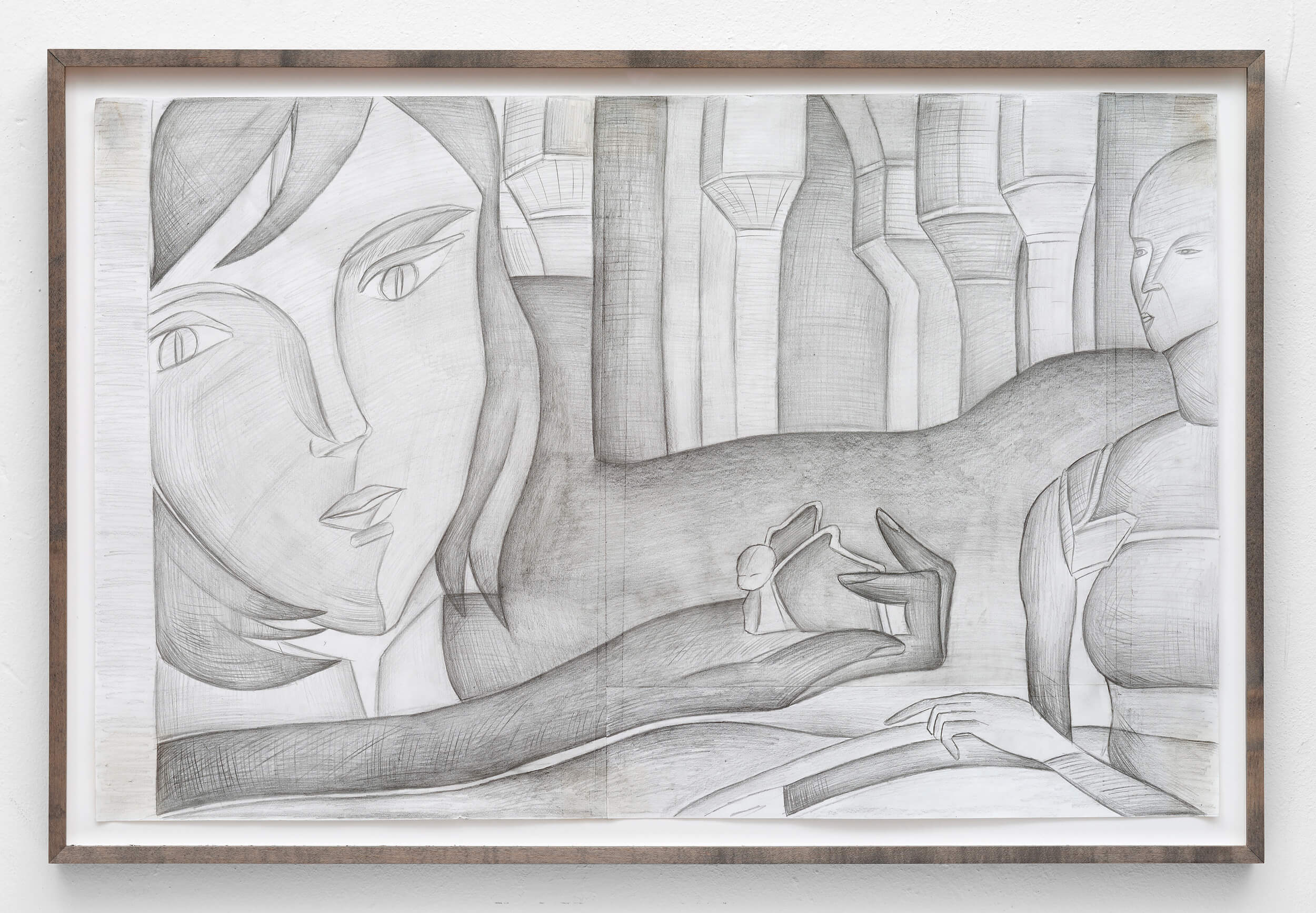 constanze-kerth, drawing, pencil on paper